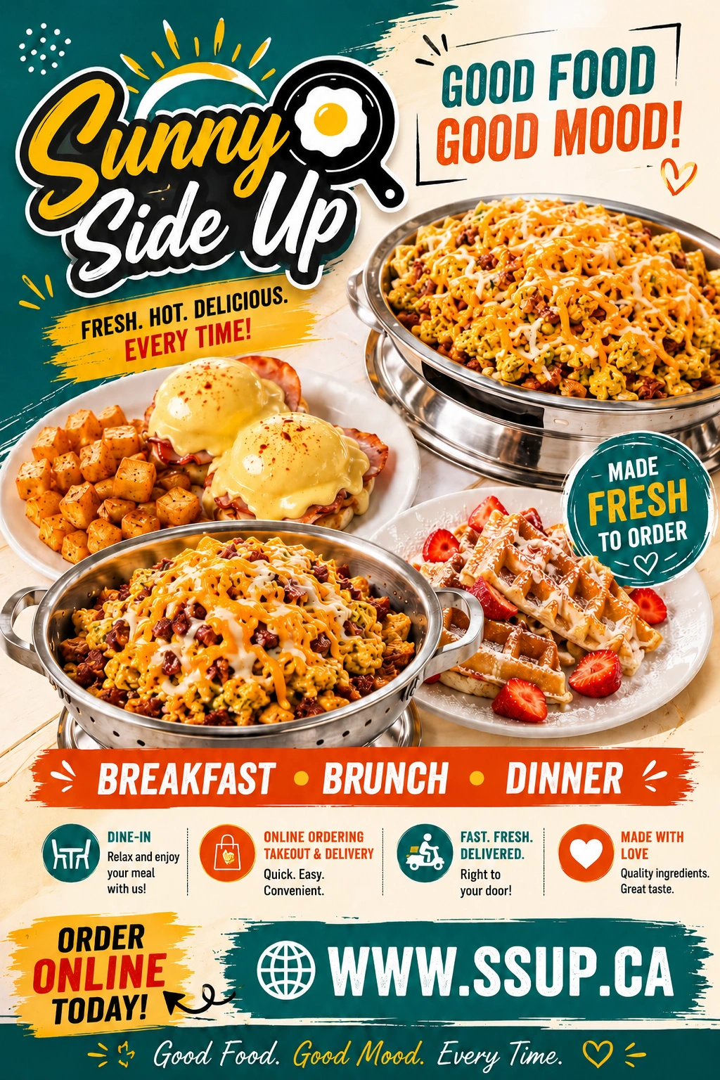 Sunny Side Up Sherwood Park — Breakfast, Brunch and Dinner poster