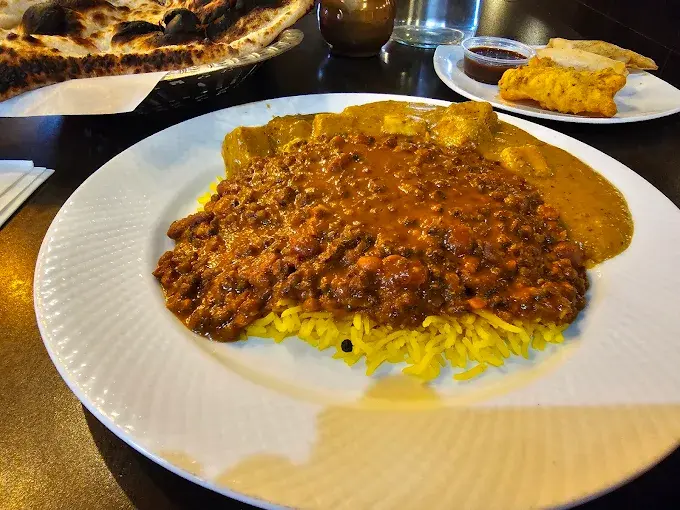 Vegetarian dishes at New Asian Village Sherwood Park